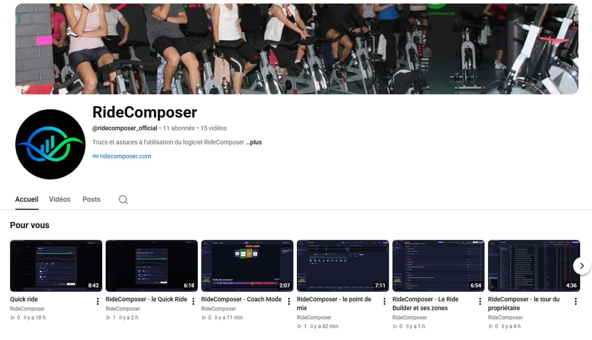 Quinze capsules vidéo pour prendre RideComposer en main